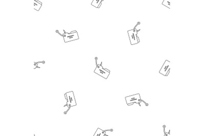 Phishing personal data pattern seamless vector