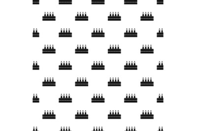 Beer crate pattern seamless vector