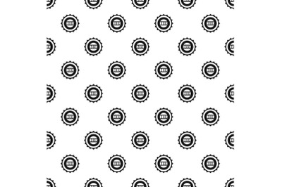 Beer cap pattern seamless vector