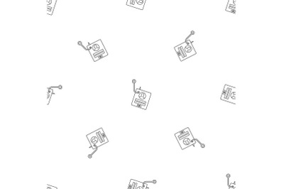 Phishing personal account pattern seamless vector