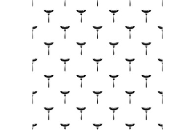 Sausage on fork pattern seamless vector
