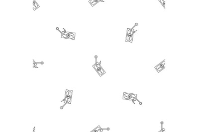 Phishing money pattern seamless vector