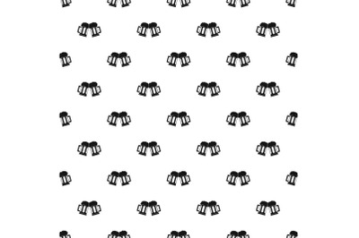 Beer mug pattern seamless vector