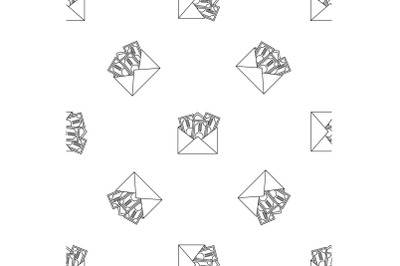 Money corruption pattern seamless vector