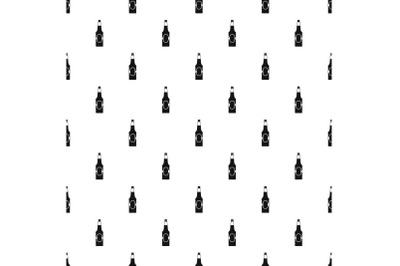 Bottle of beer pattern seamless vector