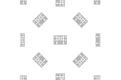 Bribery money stack pattern seamless vector