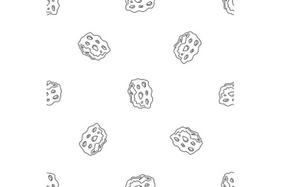Space asteroid pattern seamless vector