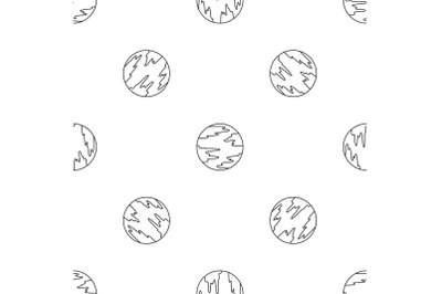 Mercury planet pattern seamless vector