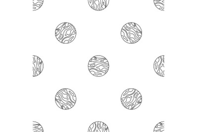 Neptune planet pattern seamless vector