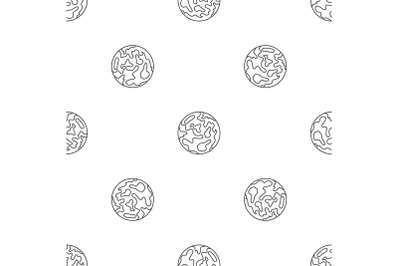Mars planet pattern seamless vector