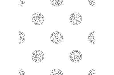 Space moon pattern seamless vector