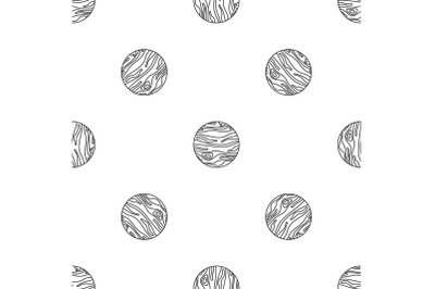 Jupiter planet pattern seamless vector