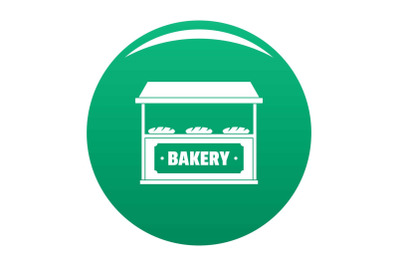 Bakery icon vector green