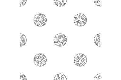 Venus planet pattern seamless vector