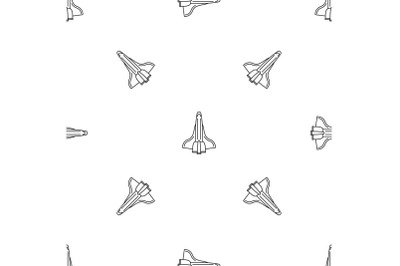 Spaceship pattern seamless vector