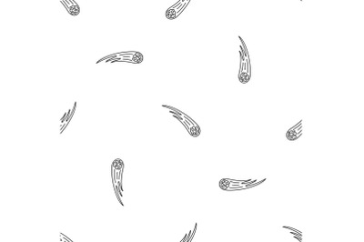 Flame meteorite pattern seamless vector