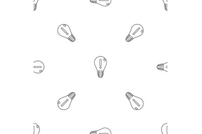 Innovation idea bulb pattern seamless vector