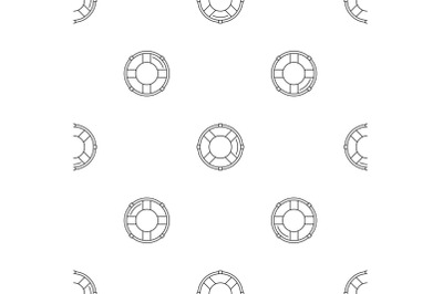 Life buoy solution pattern seamless vector