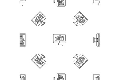 Solving business strategy pattern seamless vector