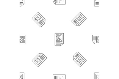 Labyrinth solution pattern seamless vector