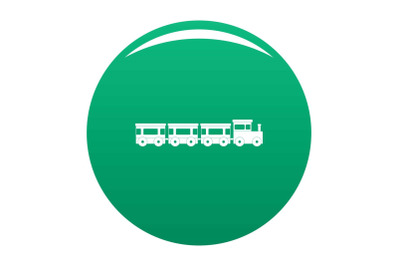 Express train icon vector green