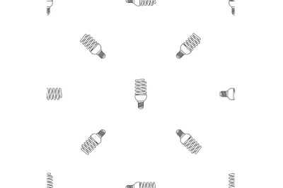 Bulb energy saving pattern seamless vector