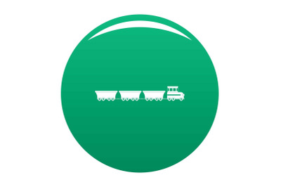 commercial train icon vector green