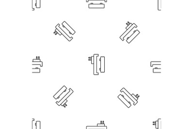 Battery charger pattern seamless vector