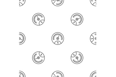 Save energy dashboard pattern seamless vector