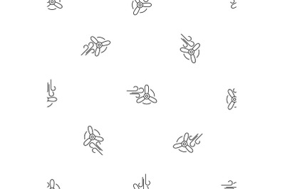 Wind eco energy pattern seamless vector