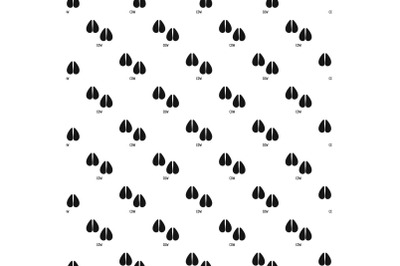 Cow step pattern seamless vector