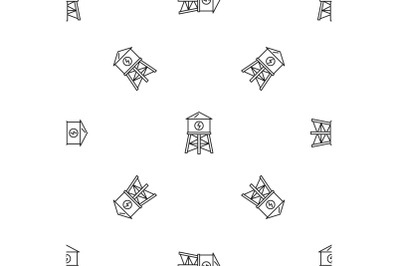 Water save tower pattern seamless vector