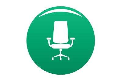 New armchair icon vector green