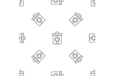 Recycling pot pattern seamless vector