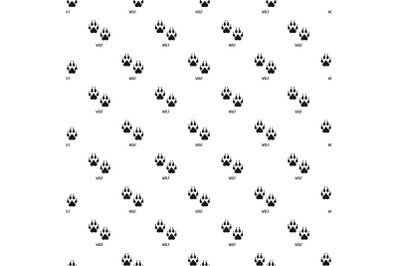 Wolf step pattern seamless vector
