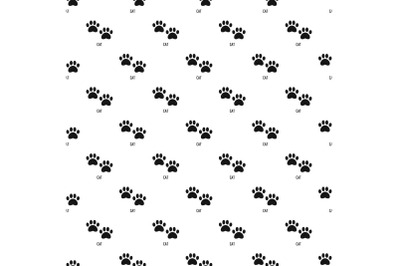 Cat step pattern seamless vector