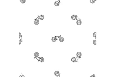Bicycle pattern seamless vector