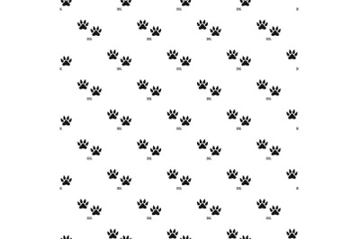 Dog step pattern seamless vector