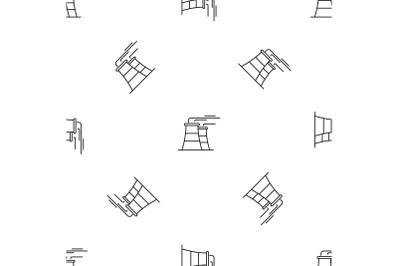 Power plant pattern seamless vector