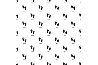 Gorilla step pattern seamless vector