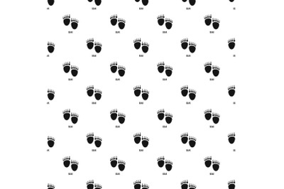 Bear step pattern seamless vector