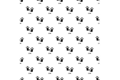 Lemur step pattern seamless vector