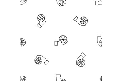 Save globe energy pattern seamless vector