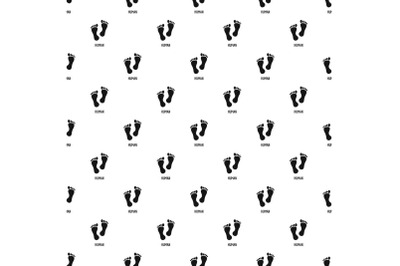 Human step pattern seamless vector