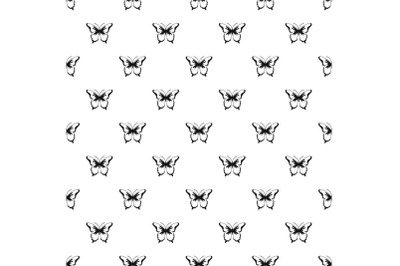 Insect butterfly pattern seamless vector