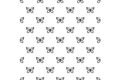 Summer butterfly pattern seamless vector