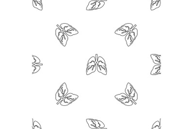 Tuberculosis lungs pattern seamless vector