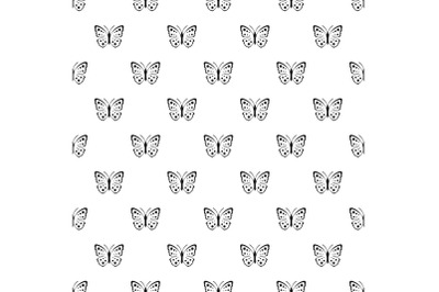 Spring butterfly pattern seamless vector