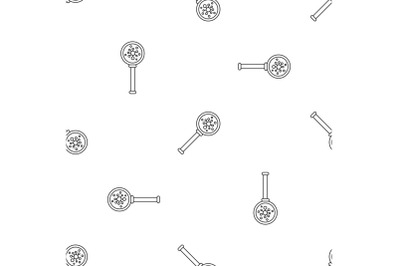Virus magnify glass pattern seamless vector