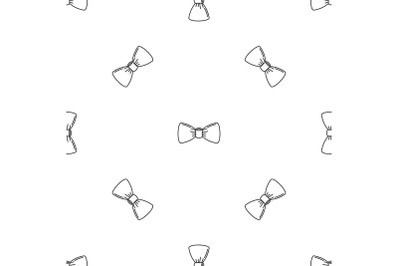 Oldfashion bow tie pattern seamless vector